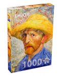 Puzzle Enjoy de 1000 piese - Self-portrait with a Straw Hat - 1t